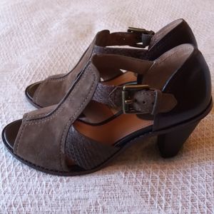 Ginger Suede Heeled Sandals